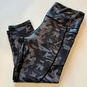 Ziya‎ - crop camo/sheen, cropped leggings